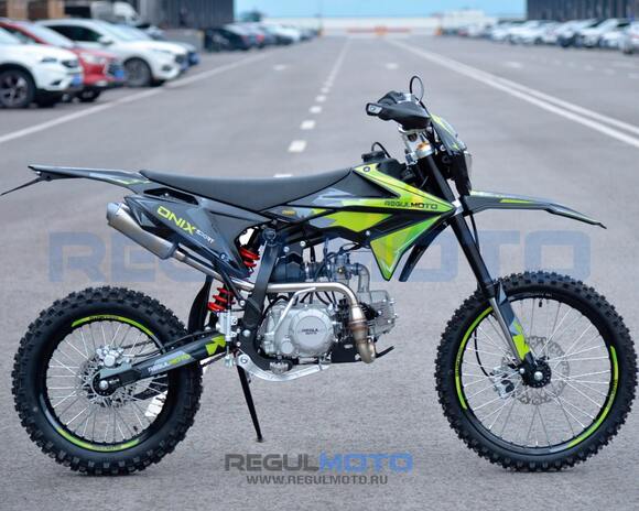 Питбайк Regulmoto ONIX SPORT 140 Черный/зеленый pitbikemarket.ru