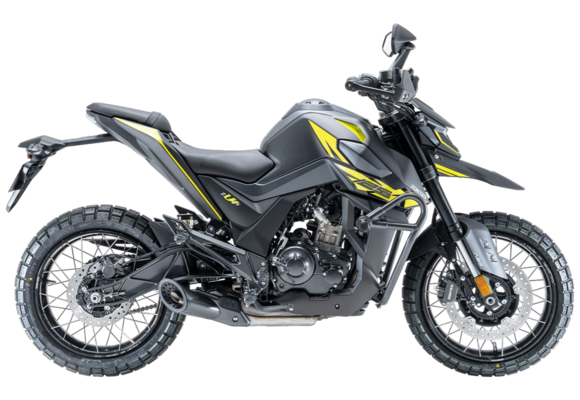 Мотоцикл ZONTES ZT200-U1 (4T ZT163ML EFI) 17/17 серебряный/желтый pitbikemarket.ru