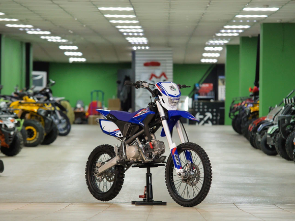 Питбайк Apollo RFZ Y 125LE, 19/16, (Синий) (фара, электростартер) pitbikemarket.ru