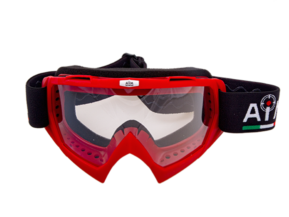 Очки кроссовые AiM 634-300 Red pitbikemarket.ru