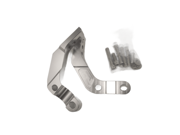 Кронштейны крепления защиты рук (к траверсе) CNC серебро pitbikemarket.ru