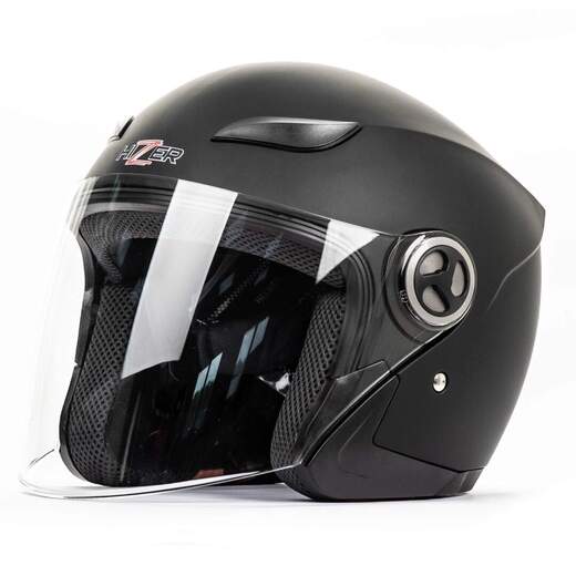 Шлем мото открытый HIZER J219 №2 Matte/Black, L pitbikemarket.ru