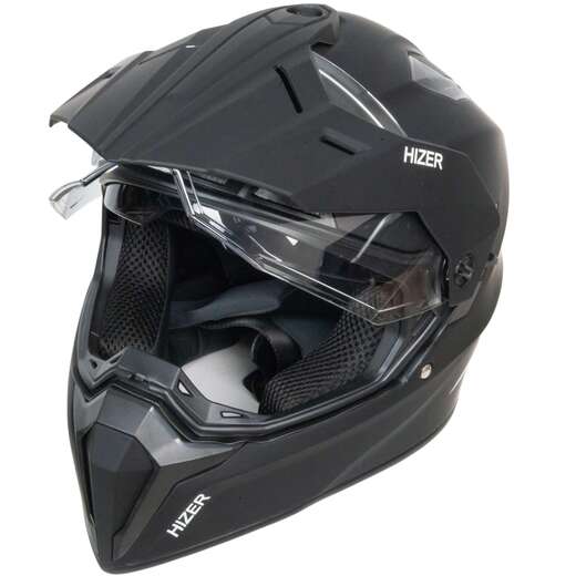 Шлем мото мотард HIZER J6808 №5 Matte/Black, XL pitbikemarket.ru