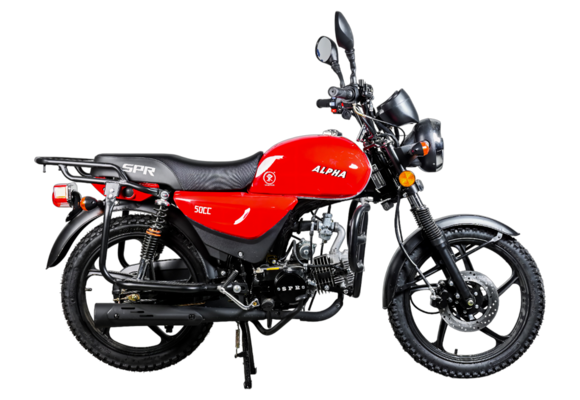 Мопед SPRMOTORS Alpha NEW (Красный) pitbikemarket.ru