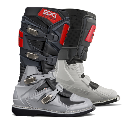 Мотоботы Gaerne GX-1 Evo Anthracite/Grey/Red, 42 pitbikemarket.ru