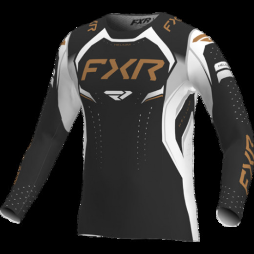 Джерси, FXR, Черный/Белый/Золото, XL pitbikemarket.ru