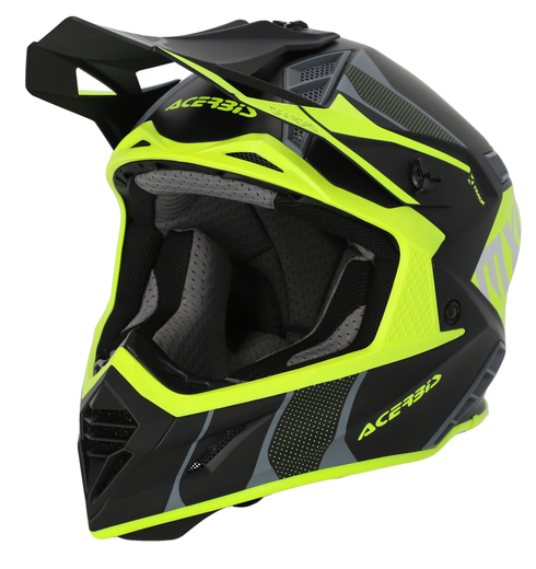 Шлем Acerbis LINEAR 22-06 Black/Fluo-Yellow, S pitbikemarket.ru