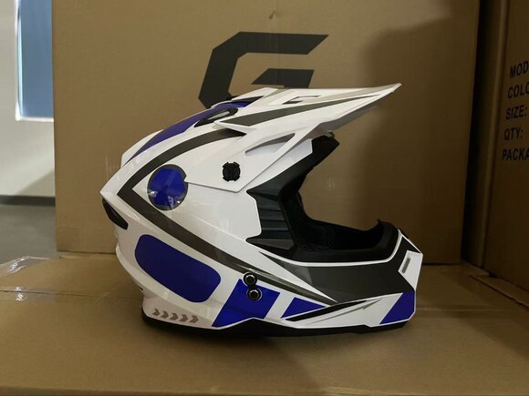 Мотошлем GRID VOLT White/Blue Размер XXL pitbikemarket.ru