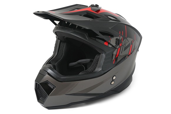 Мотошлем GRID VOLT Black/Red Размер M pitbikemarket.ru