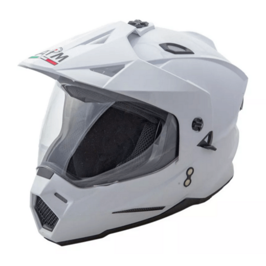 Шлем детский AiM JK802Y White Glossy, Y/L pitbikemarket.ru