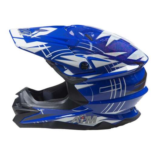 Шлем AiM JK803S Blue/White, XS pitbikemarket.ru
