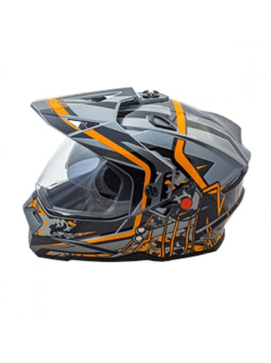 Шлем AiM JK802S Orange/Grey/Black, XS pitbikemarket.ru