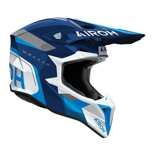 Шлем Airoh WRAAAP CONQUER Blue Gloss, L pitbikemarket.ru